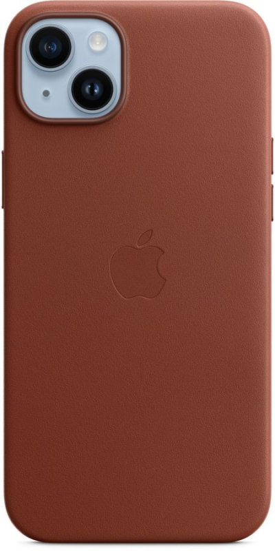 Купить Чехол Apple iPhone 14 Plus Leather Case with MagSafe, umber (MPPD3FE/A)